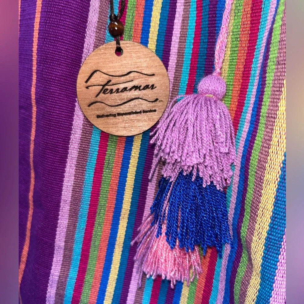 Colorful Striped Tote Bag - Picture 6 of 8